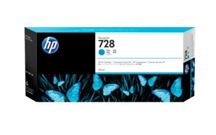 HP 728 Cyan - Cartucho de tinta - F9K17A