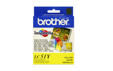 Brother - Cartucho de tinta - LC-51Y