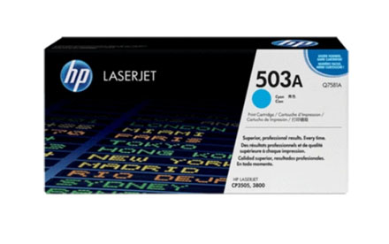 HP - Toner - Q7581A - Cyan